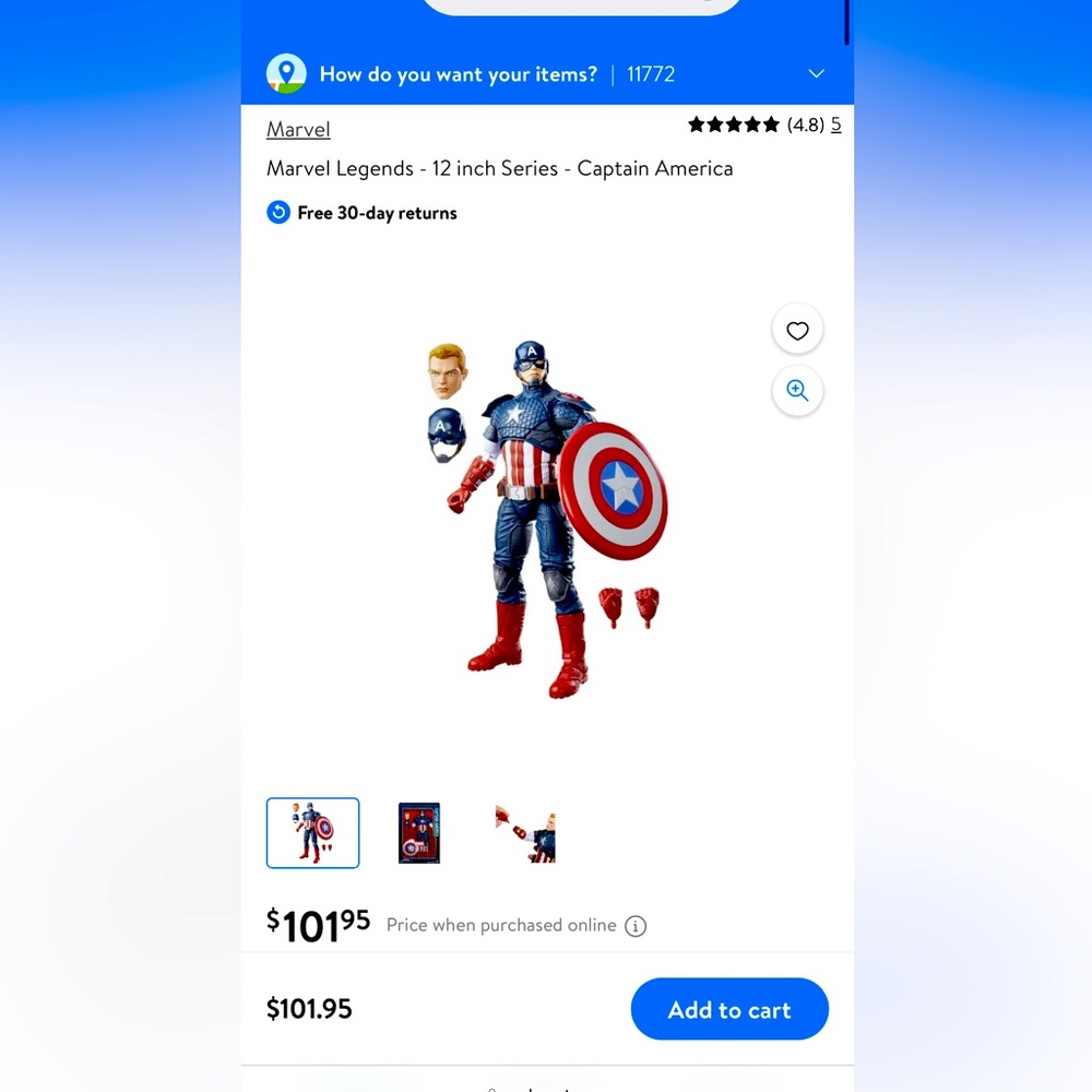 Marvel Legends - 12 inch Series - Captain America Price negotiable